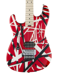 Striped Series LH R/B/W, Maple Fingerboard, Red, Black and White Stripes