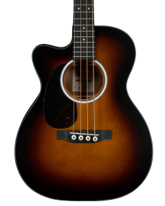 Martin 000CJr-10E Acoustic Electric Bass. Left Handed Sat,SitBrst/Sap w/GB