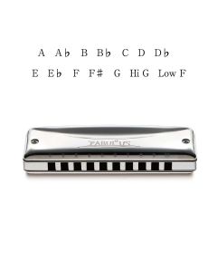Suzuki F-20E-G Fabulous 10-Hole Diatonic Equal Temperament Harmonica Key of G