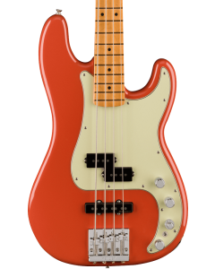 Fender Player Plus Precision Electric Bass. Maple Fingerboard, Fiesta Red