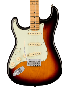 Fender Player Plus Stratocaster Electric Guitar. Left-Hand, Maple Fingerboard, 3-Color Sunburst
