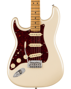 Fender Player Plus Stratocaster Electric Guitar. Left-Hand, Maple Fingerboard, Olympic Pearl