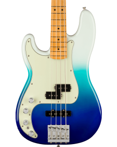 Fender Player Plus Precision Electric Bass. Left-Hand, Maple Fingerboard, Belair Blue