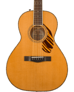 Fender PS-220E Parlor Acoustic Guitar. Ovangkol Fingerboard, Natural