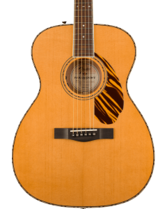Fender PO-220E Orchestra Acoustic Guitar. Ovangkol Fingerboard, Natural