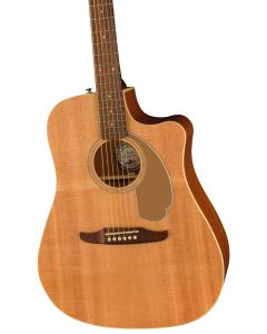Fender Redondo Player Acoustic Guitar. Walnut Fingerboard, Gold Pickguard, Natural