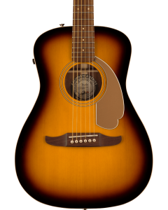 Fender Malibu Player Acoustic Guitar. Walnut Fingerboard, Gold Pickguard, Sunburst