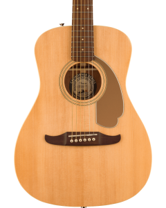Fender Malibu Player Acoustic Guitar. Walnut Fingerboard, Gold Pickguard, Natural