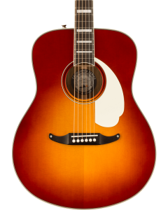 Fender Palomino Vintage Acoustic Guitar. Ovangkol Fingerboard, Aged White Pickguard, Sienna Sunburst