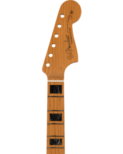 Fender Roasted Jazzmaster Neck, Block Inlays, 22 Medium Jumbo Frets, 9.5 inch Radius, Maple Modern C Shape