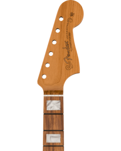 Fender Roasted Jazzmaster Neck, Block Inlays, 22 Medium Jumbo Frets, 9.5 inch Radius, Pau Ferro Modern C Shape