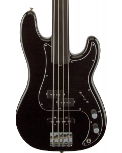 Fender Tony Franklin Fretless Precision Bass. Ebony FB, Black