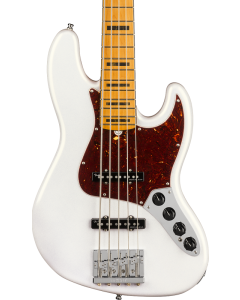 Fender American Ultra Jazz Bass V. Maple FB, Arctic Pearl