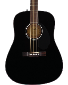 Fender CD-60S Dreadnought Acoustic Guitar. Walnut FB, Black