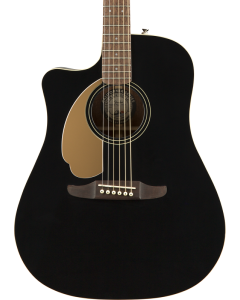 Fender Redondo Player LH Acoustic Guitar. Walnut FB, Jetty Black