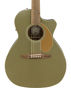 Fender Newporter Player Acoustic Guitar. Walnut FB, Olive Satin