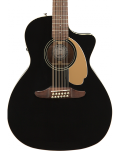 Fender Villager 12-String Acoustic Guitar. Walnut FB, Black V3