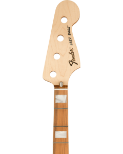 Fender Classic Series 70's Jazz Bass Neck, 20 Medium Jumbo Frets, Block Inlay, Pau Ferro