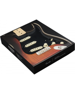 Fender Pre-Wired Strat Pickguard, Custom Shop Custom '69 SSS, Black 11 Hole PG