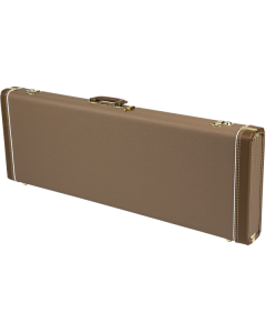 Fender G&G Deluxe Strat/Tele Hardshell Case. Brown w/ Gold Plush Interior