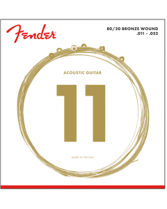 Fender 70CL 80/20 Bronze Acoustic Strings - Custom Light