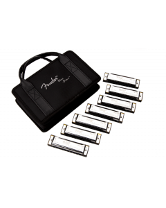 Fender Blues Deluxe Harmonica, 7-Pack with Case