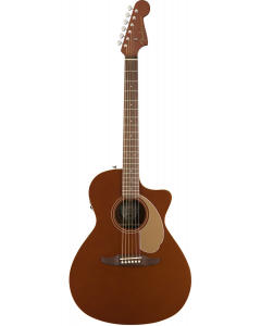 Fender Newporter Player Acoustic/Electric Guitar Rustic Copper TGF33