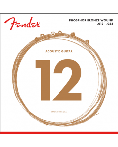 Fender 60L Phosphor Bronze Acoustic Strings Light (.012-.053)
