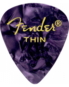 Fender 351 Shape Premium Picks, Thin, Purple Moto, 12 Count