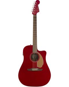 Fender Redondo Player Acoustic/Electric Guitar Candy Apple Red