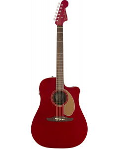 Fender Redondo Player Acoustic/Electric Guitar Candy Apple Red TGF11