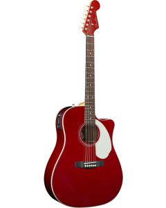 Fender Sonoran SCE Acoustic/Electric Guitar Candy Apple Red