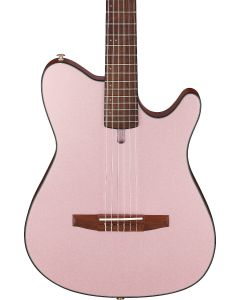 Ibanez FRH10NRGF Thinline Nylon Acoustic-Electric Guitar Rose Gold Metallic Flat