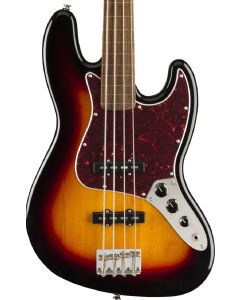 Squier Vintage Modified Jazz Bass Fretless 3-Color Sunburst Ebonol Fretboard
