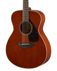 Yamaha Natural Small Body Acoustic Electric Guitar Solid Top Mahogany B/S TGF33
