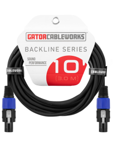 Gator Composer Series 10' Twist Lock Connector to Twist Lock Connector Speaker Cable