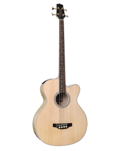 Takamine GB72CE NAT Jumbo Body Style Cutaway Acoustic Electric Bass. Gloss Natural