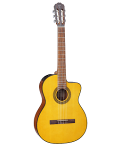 Takamine GC1CE NAT Cutaway Classical Left Handed Acoustic Electric Guitar. Gloss Natural
