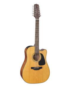 Takamine GD30CE-12 NAT Dreadnought 12 String Cutaway Left Handed Acoustic Electric Guitar. Gloss Natural