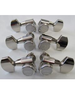 Gretsch Tuners, Gotoh Locking AB01 Button, w/Gretsch Logo, Nickel