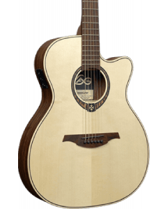 LAG T270ASCE Tramontane 270 Auditorium Slim Cutaway Acoustic Electric Guitar
