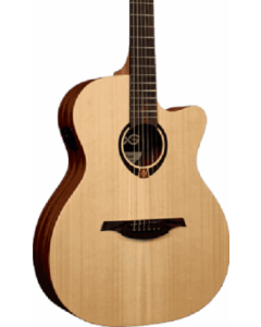 LAG Tramontane T70ACE Auditorium Cutaway Acoustic-Electric Guitar