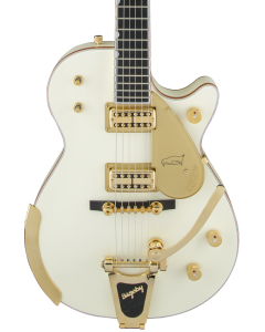 Gretsch G6134T-58 Vintage Select 58 Penguin Electric Guitar with Bigsby. TV Jones, Vintage White