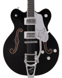 Gretsch G6636TSL Players Edition Silver Falcon w/ Bigsby Semi-Hollow Electric Guitar. Black