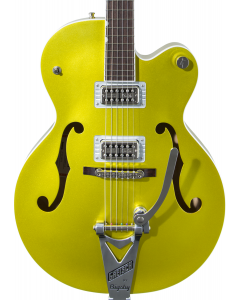 Gretsch G6120T-HR Brian Setzer Signature Hot Rod Hollow Body Electric Guitar with Bigsby. Rosewood FB, Lime Gold
