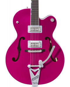 Gretsch G6120T-HR Brian Setzer Signature Hot Rod Hollow Body Electric Guitar with Bigsby. Rosewood FB, Candy Magenta