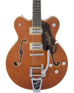 Gretsch G6620T Players Edition Nashville Center Block Double-Cut Electric Guitar with String-Thru Bigsby. Filter Tron Pickups, Round-Up Orange
