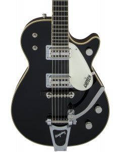 Gretsch G6128T-59 Vintage Select 59 Duo Jet Electric Guitar with Bigsby. TV Jones, Black