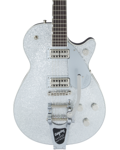 Gretsch G6129T Players Edition Jet FT with Bigsby Electric Guitar. Rosewood FB, Silver Sparkle