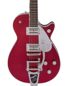 Gretsch G6129T Players Edition Jet FT with Bigsby Electric Guitar. Rosewood FB, Red Sparkle